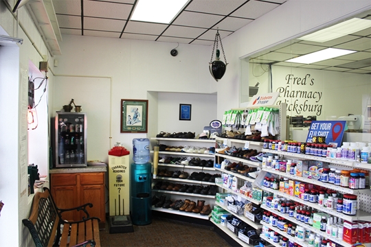 The inside of a pharmacy before transformation